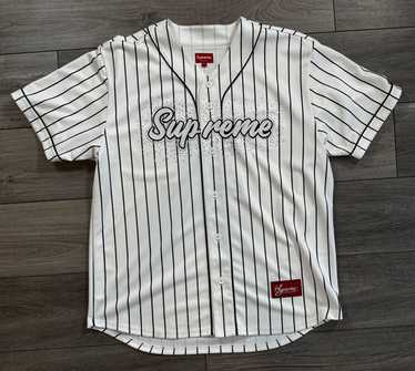 Buy Supreme Patches Denim Baseball Jersey 'Black' - SS21KN39 BLACK - Black