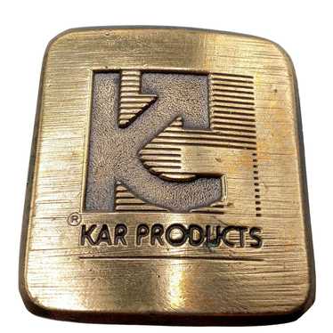 Vintage KAR Industrial Belt Buckle Vintage 1980 Pr