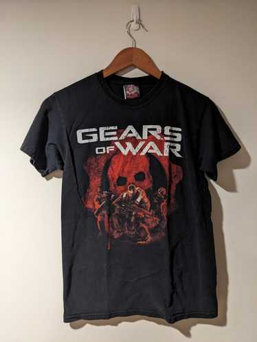 Vintage Gears of War 2 Mens L Short Sleeve Gamer T-Shirt Black