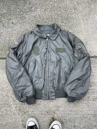 7th Air Force Souvenir Jacket with Knit Collar Z24X007 - Sage / M