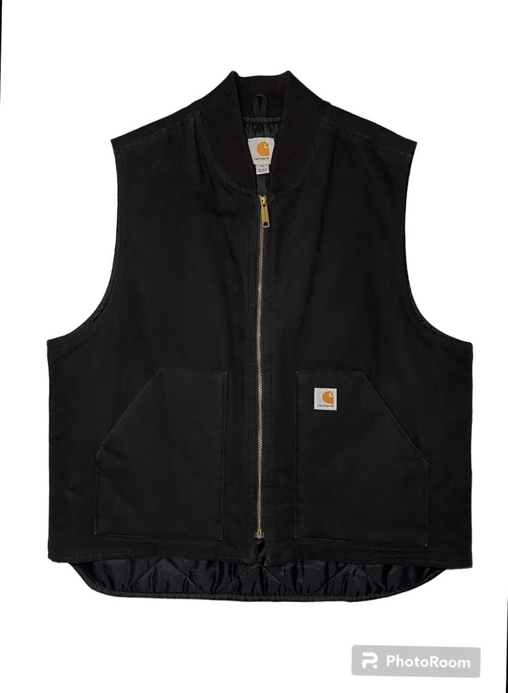 Carhartt × Vintage Carhartt Arctic Vest washed bl… - image 1