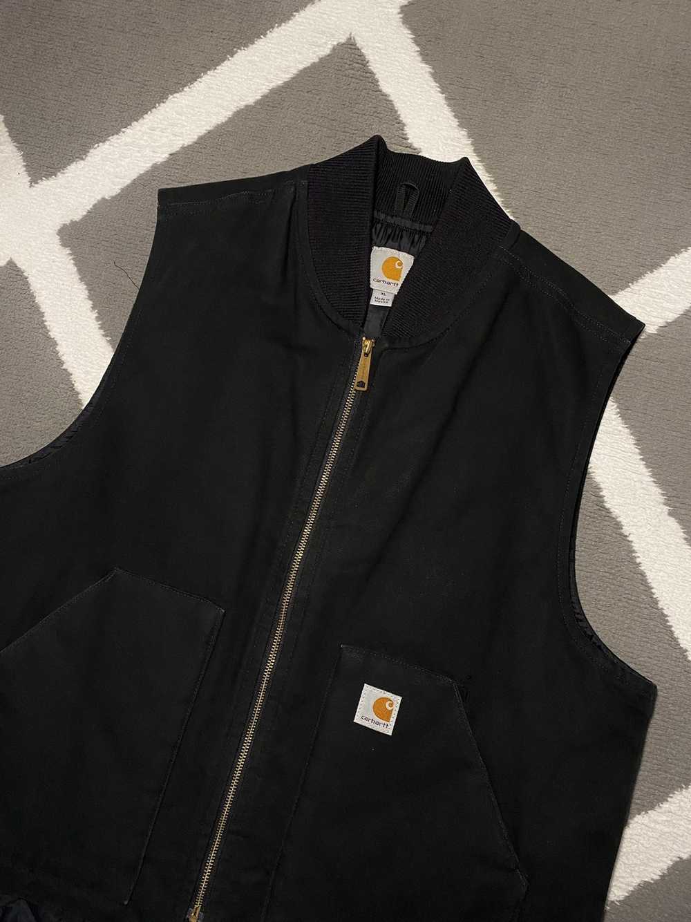 Carhartt × Vintage Carhartt Arctic Vest washed bl… - image 4