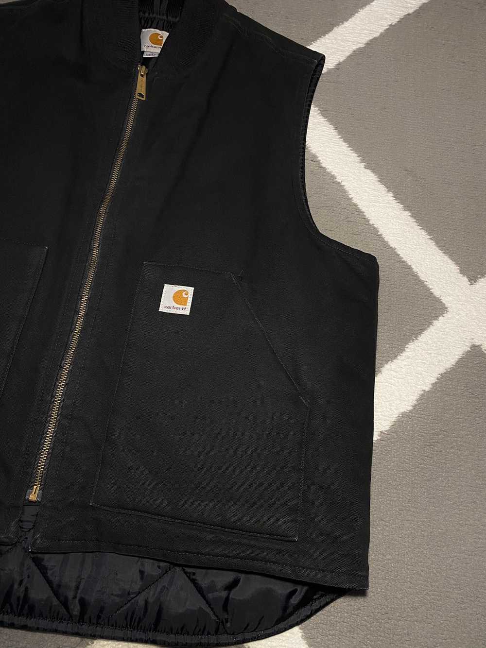 Carhartt × Vintage Carhartt Arctic Vest washed bl… - image 5