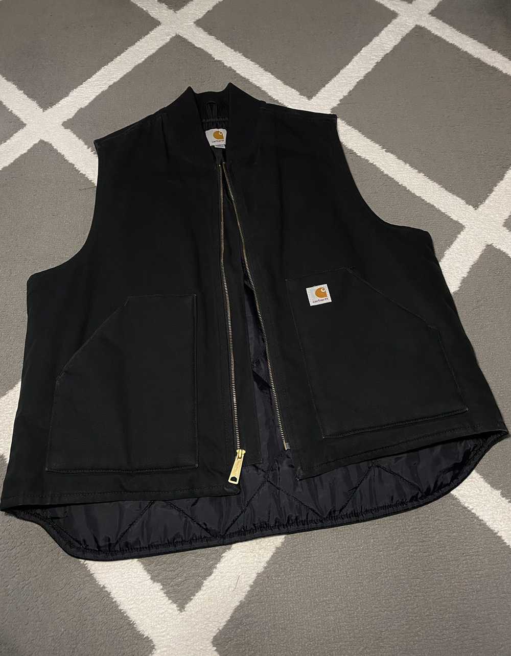 Carhartt × Vintage Carhartt Arctic Vest washed bl… - image 8