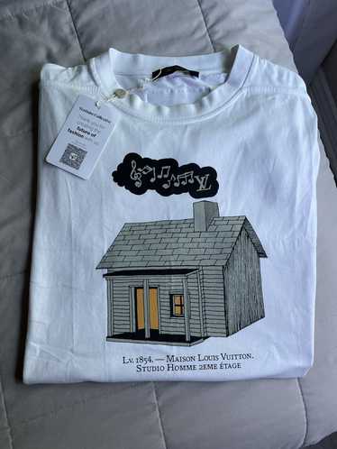 LOUIS VUITTON 11A96WS LV Debossed T-shirt XL