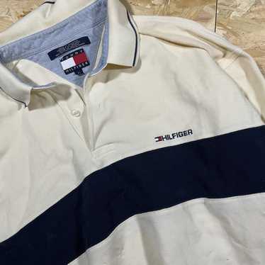 Rare × Tommy Hilfiger × Vintage Polo Cream Tommy … - image 1