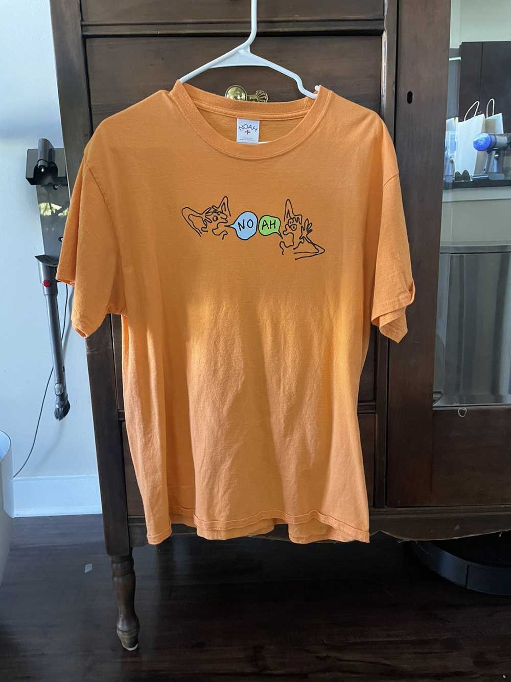 Noah Noah Talking Heads T-Shirt - Orange - Size L… - image 1