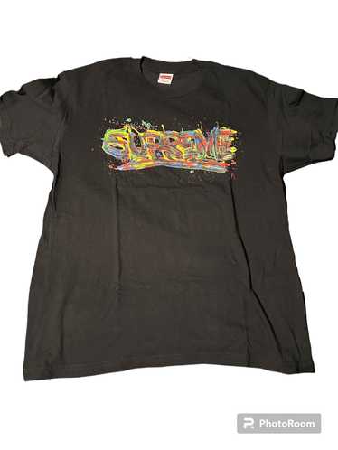 【20SS】Supreme シュプリーム Paint Logo Tee ブラック Supreme Paint Tee Black Men's - SS24 - US