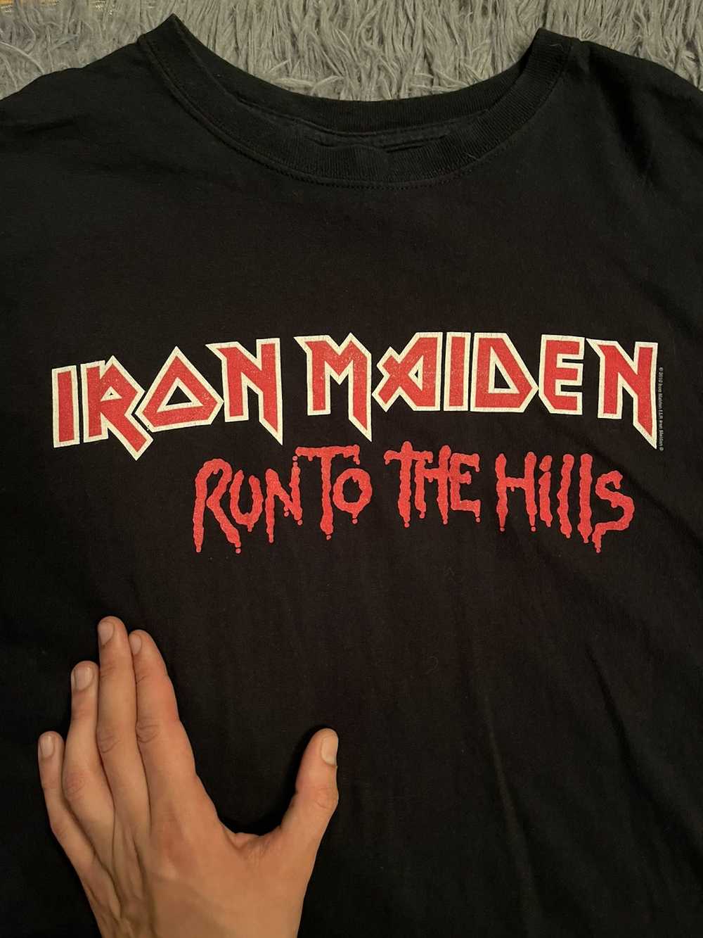 Band Tees × Iron Maiden × Vintage Iron Maiden off… - image 3