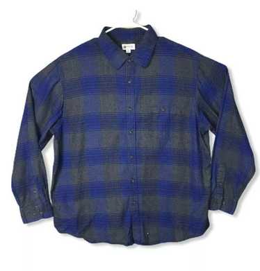 Haggar Haggar Mens Plaid Long Sleeve Button Front 