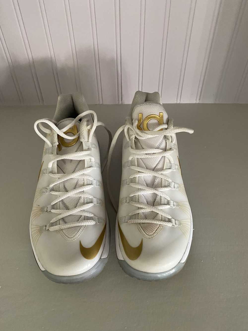 Kevin Durant × Nike KD 5 Elite White Gold 2013 - image 1