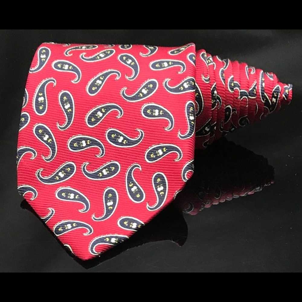 Robert Talbott Robert Talbott Melvins Paisley Red… - image 2