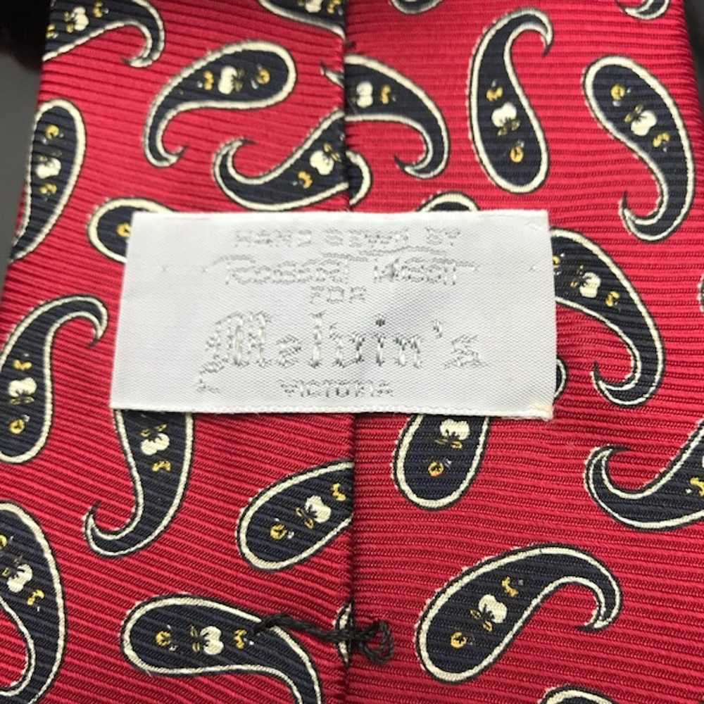 Robert Talbott Robert Talbott Melvins Paisley Red… - image 3