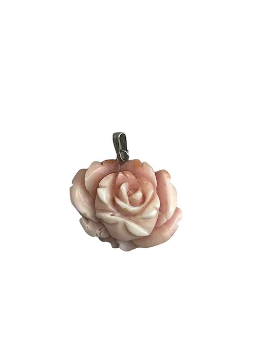 Classic Handmade Angel Skin Pink Coral Pendant - … - image 10
