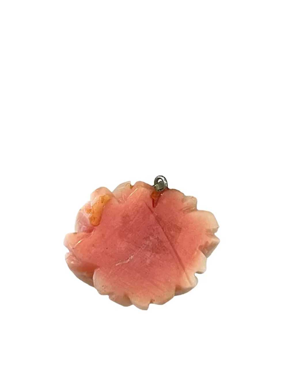 Classic Handmade Angel Skin Pink Coral Pendant - … - image 3