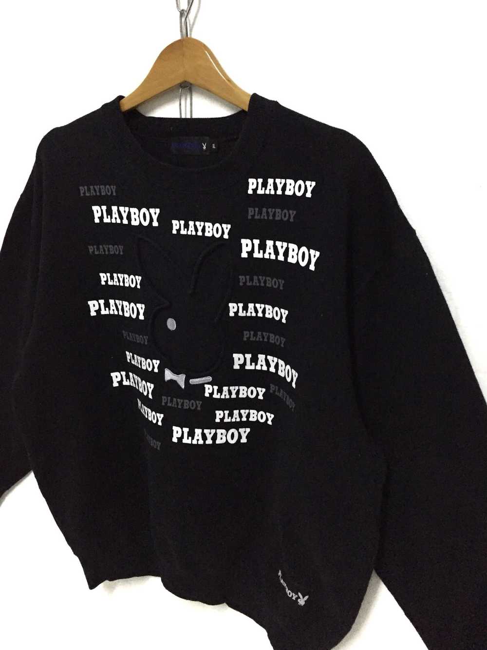 Playboy Vintage Playboy Sweatshirt Big Logo Embro… - image 2