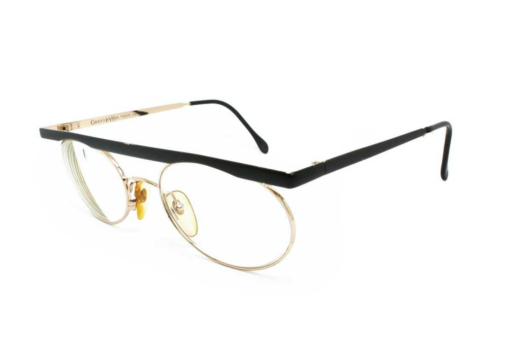 Vintage Flat top 1970s eyeglasses hand-assembled … - image 2