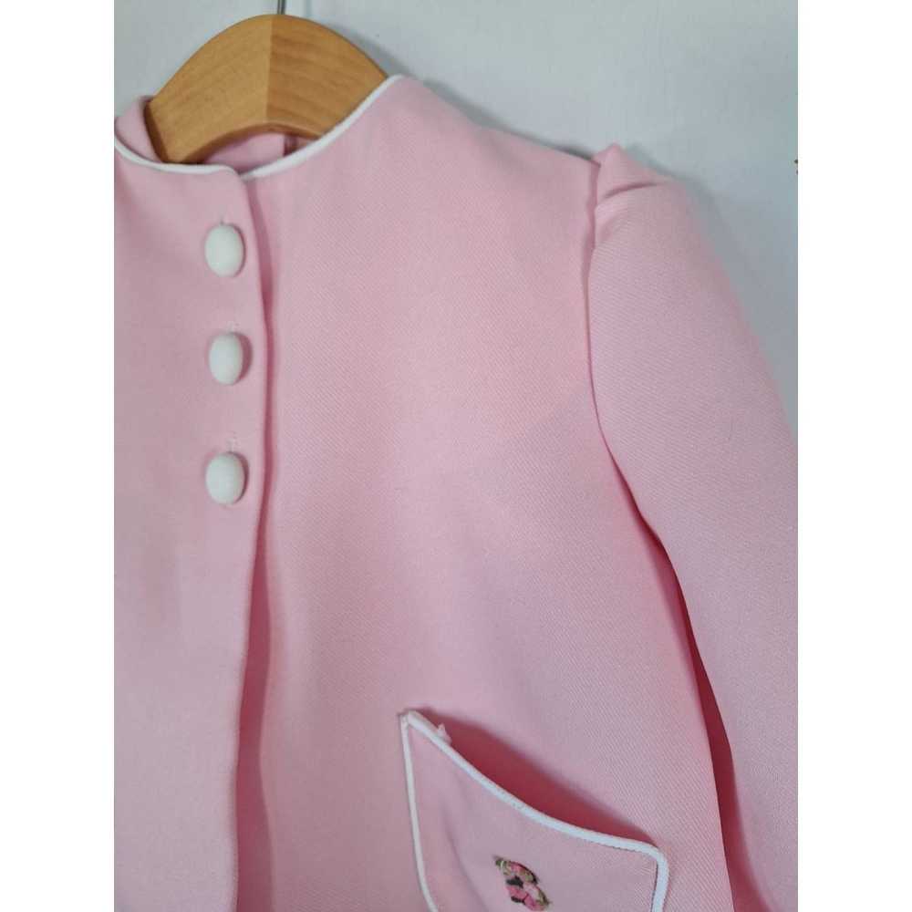 Vintage Girls 70s Pink Dress & Jacket Set Chest 2… - image 3