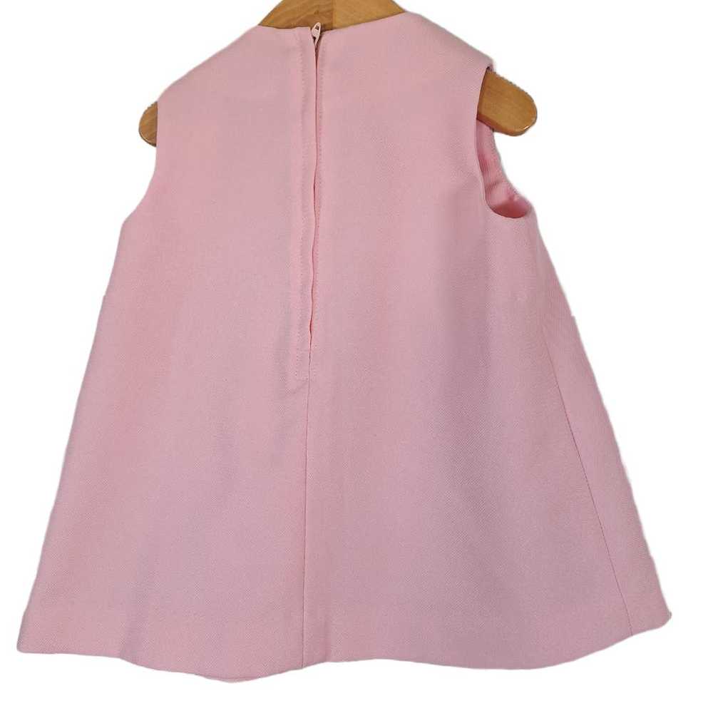 Vintage Girls 70s Pink Dress & Jacket Set Chest 2… - image 4