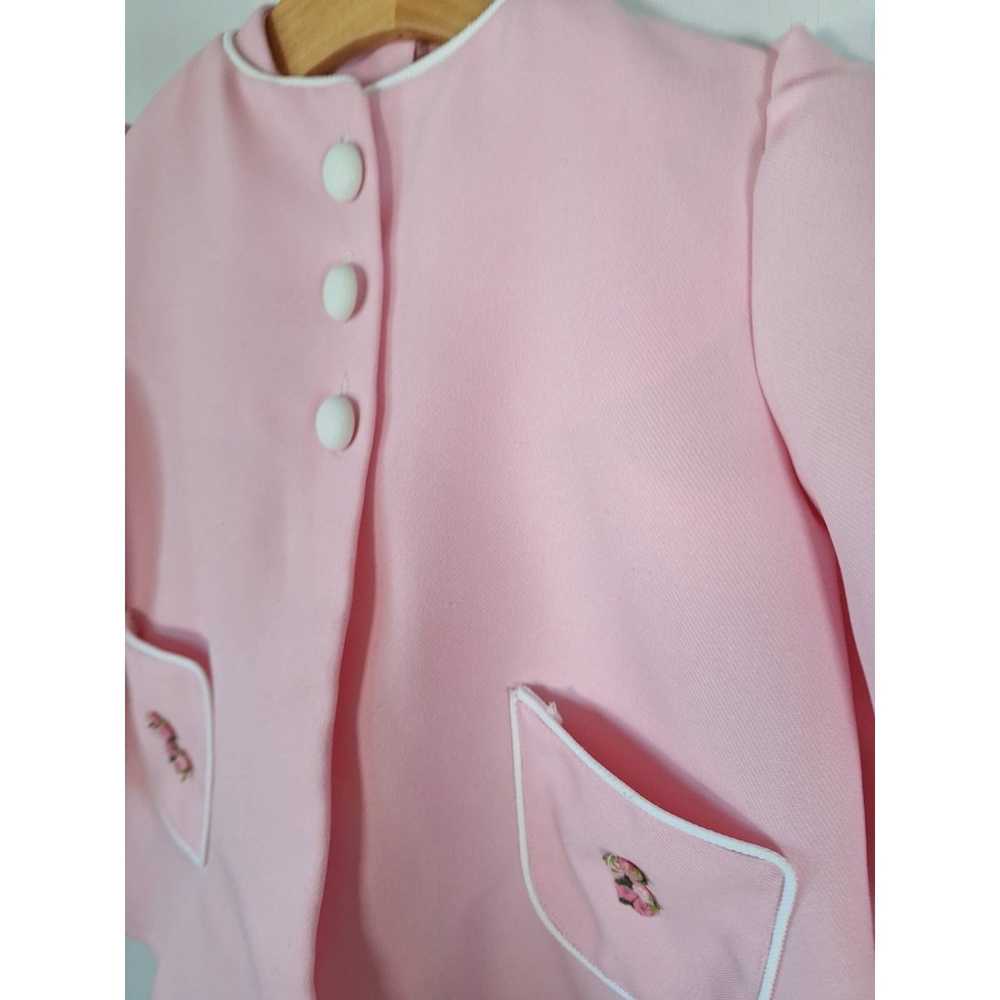 Vintage Girls 70s Pink Dress & Jacket Set Chest 2… - image 7