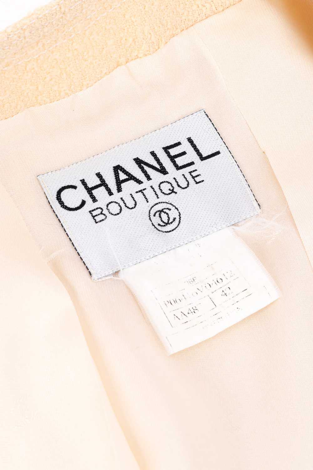 CHANEL Bouclé Jacket and Skirt Set - image 9