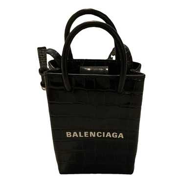 Balenciaga Shopping Phone Holder leather crossbod… - image 1