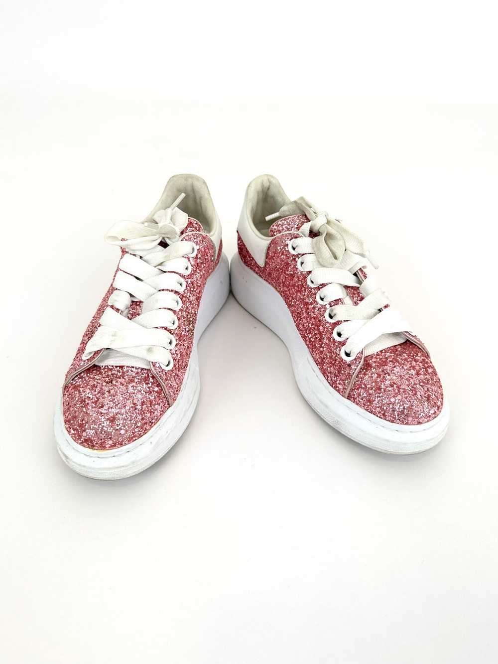Alexander McQueen Glitter Platform Sneakers - image 1