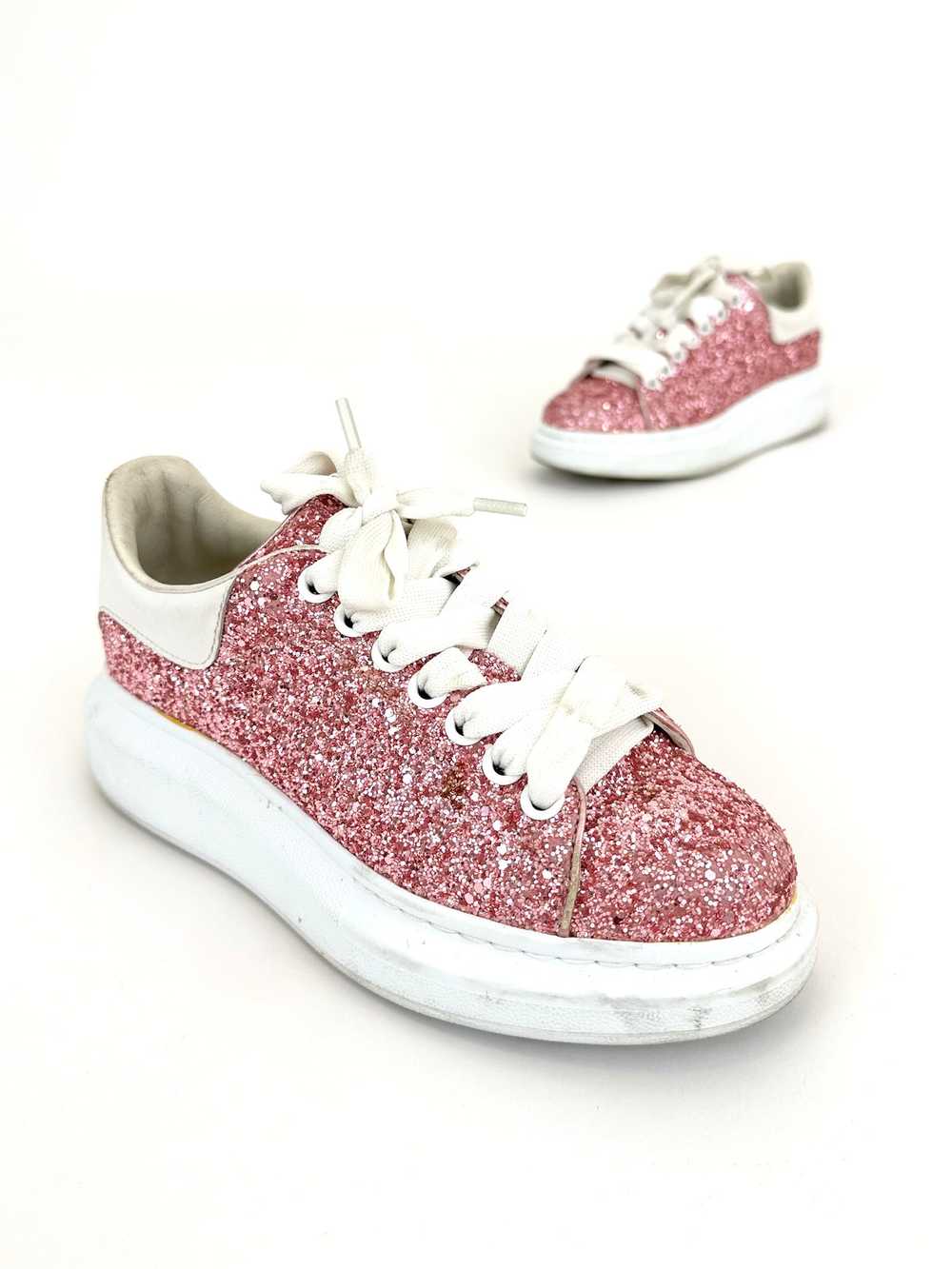 Alexander McQueen Glitter Platform Sneakers - image 3