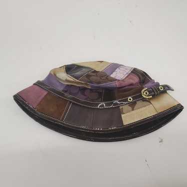 Brown African Print Patchwork Satin-Lined Bucket Hat