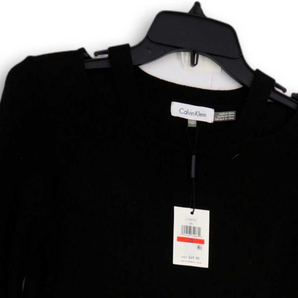 Calvin Klein NWT Womens Black Crew Neck Long Slee… - image 3