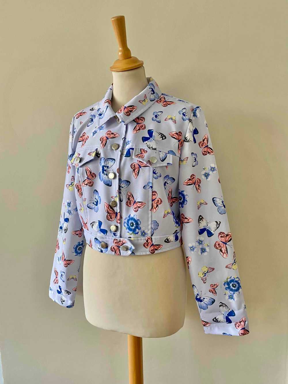 Short butterfly jacket - Cropped butterfly jacket… - image 3