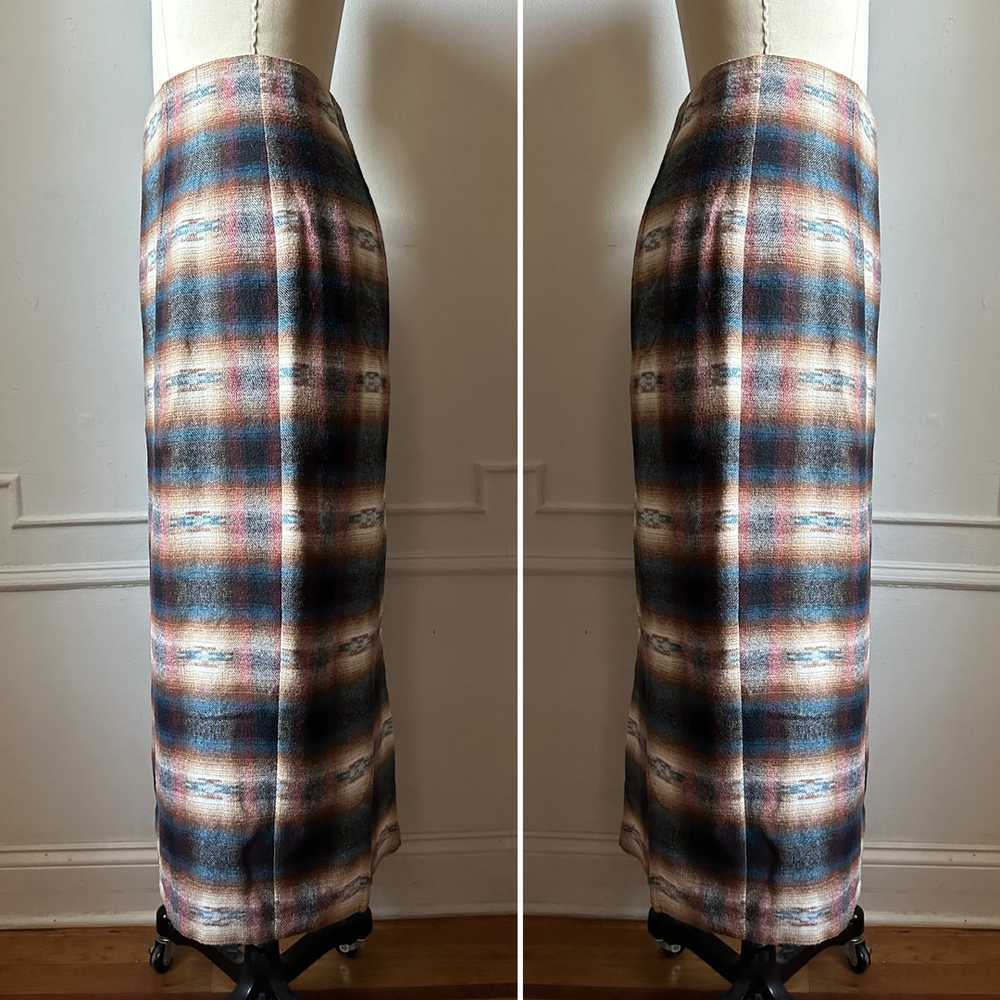 Vintage South West Wrap Maxi Skirt - image 2