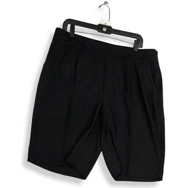 DKNY Womens Black Pleated Front Slash Pocket Pull… - image 1