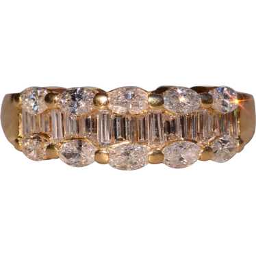 Outstanding Diamond Cocktail Ring in Yellow Gold