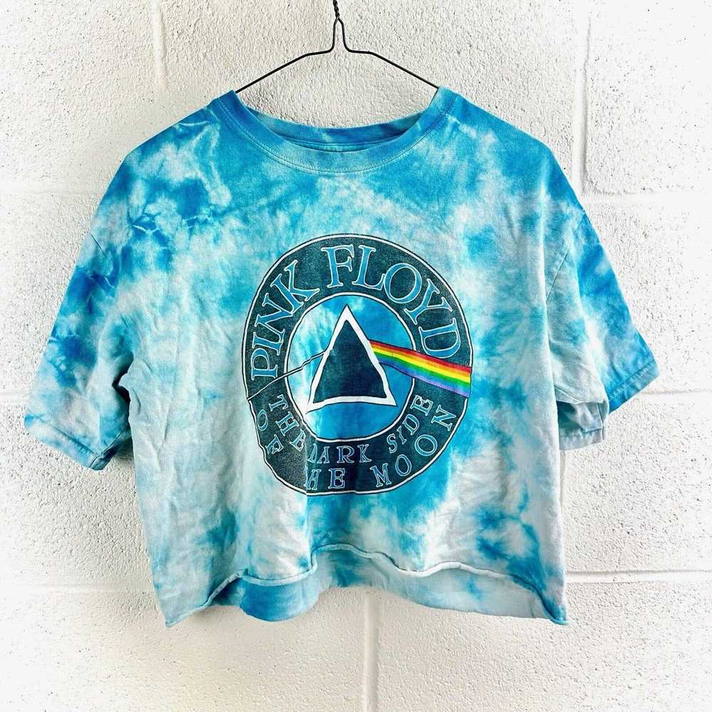 Pink Floyd Pink Floyd Blue White Tie Dye Graphic … - image 1