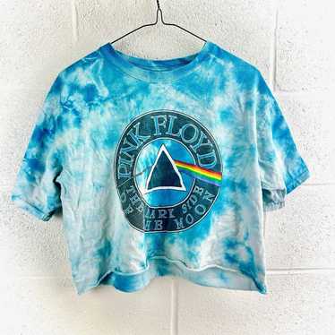 Pink Floyd Pink Floyd Blue White Tie Dye Graphic … - image 1