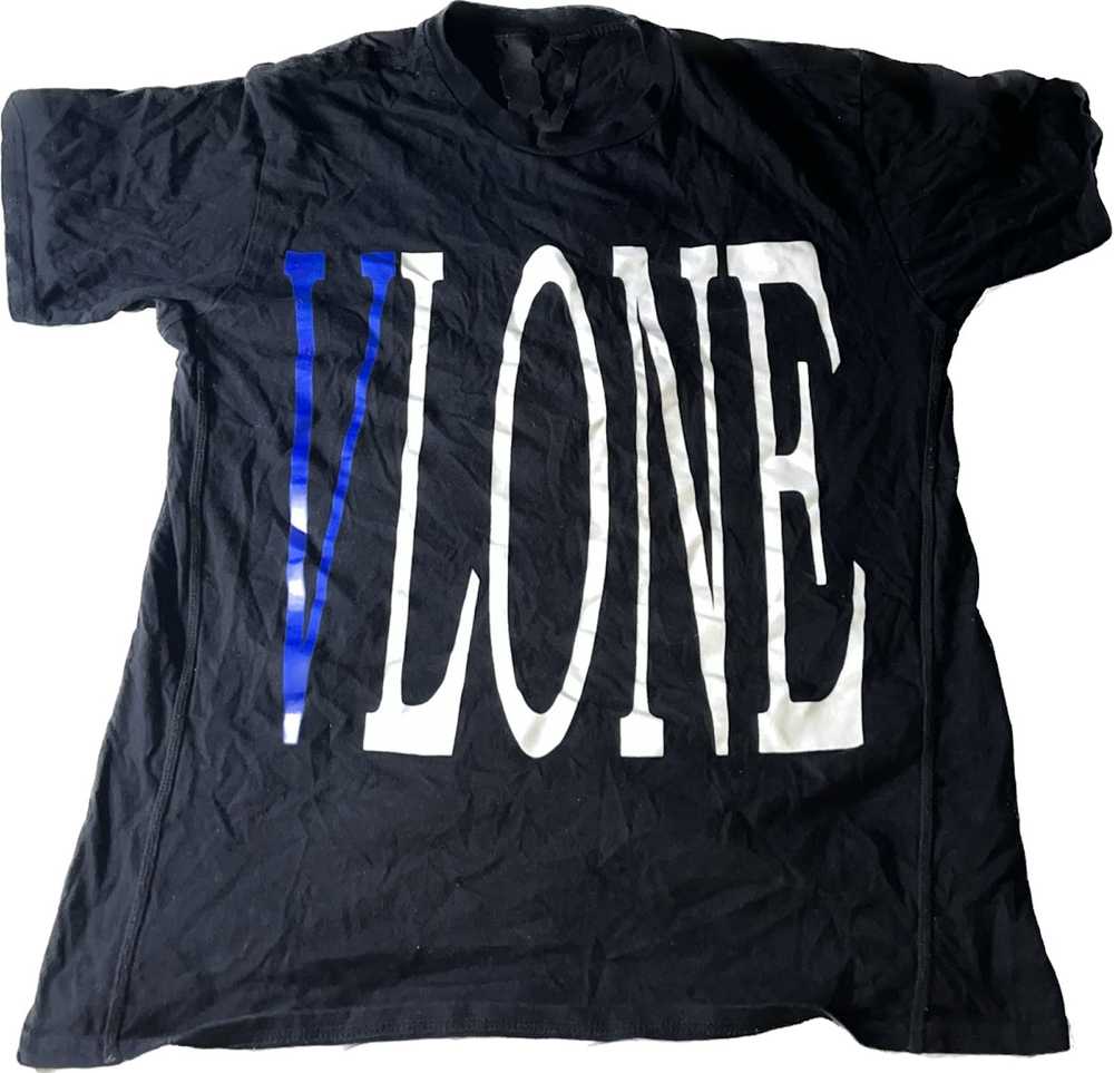 Vlone VLONE LARGE LOGO BLUE V TEE - image 1