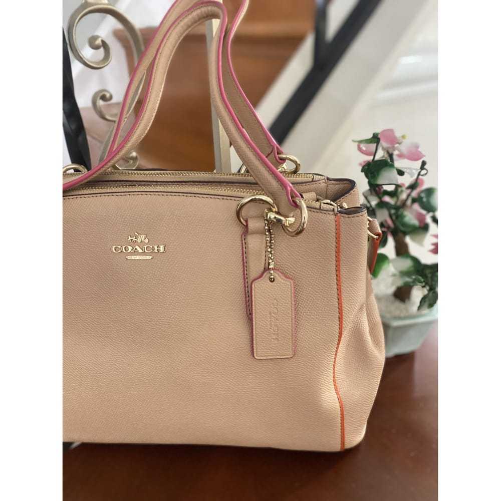 Coach Crossgrain Kitt Carry All leather handbag Gem