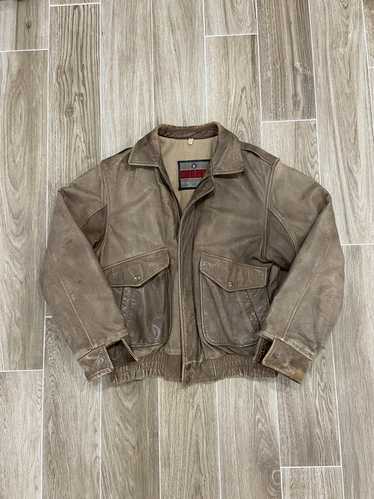 Cooper Vintage copper military leather jacket