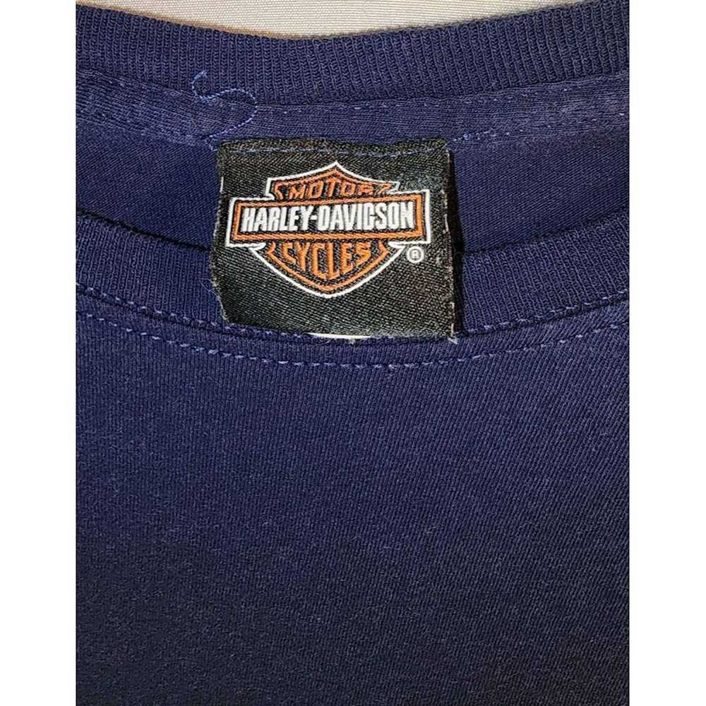 Vintage Mens Large Navy Blue Orange Double Sided … - image 3