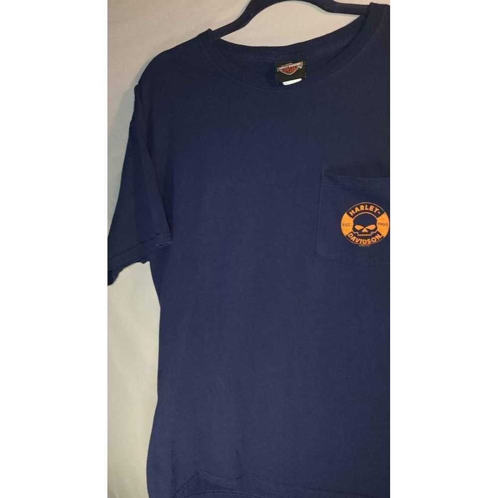 Vintage Mens Large Navy Blue Orange Double Sided … - image 4