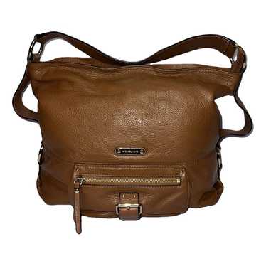 New Coach brown Camden leather cross body laptop messenger map bag F70973