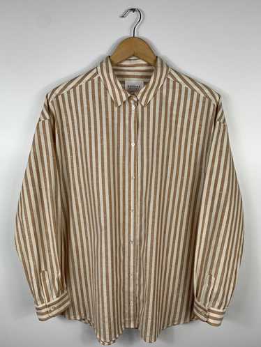 Sezane Sezane Max Oversize Button Up Shirt Stripe… - image 1