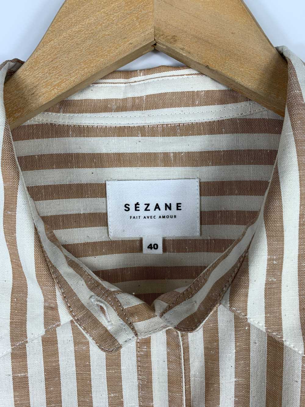Sezane Sezane Max Oversize Button Up Shirt Stripe… - image 7