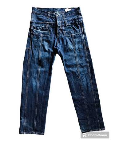 Japanese label archive Double waist М Japanese Brand Double Name Pants - Gem