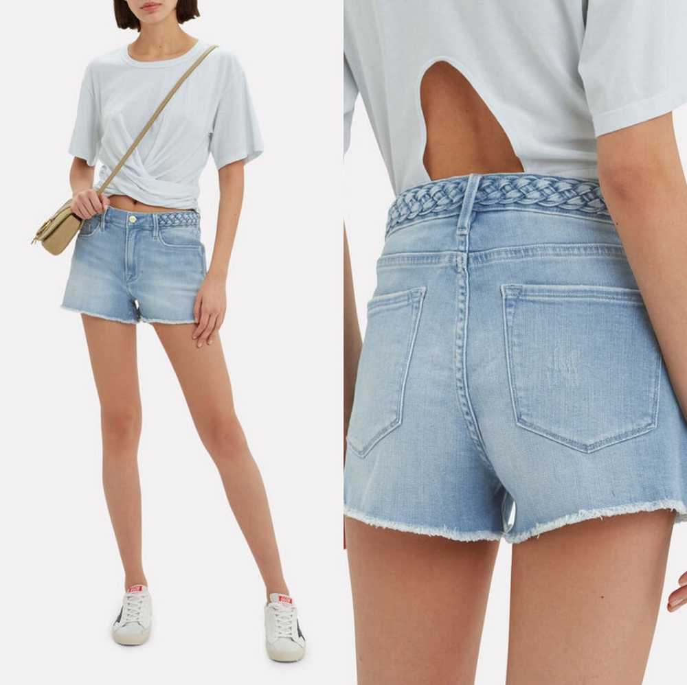 Frame Frame Le Cut Off Denim Shorts Jeans Braided - image 2