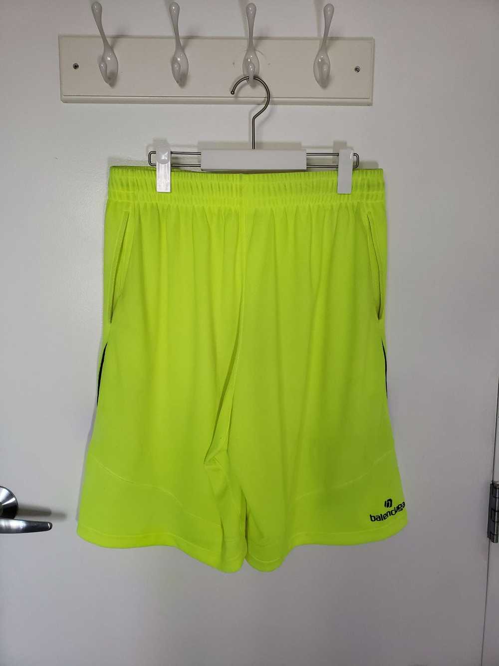 Balenciaga Winter 20 Neon Soccer Shorts - image 5