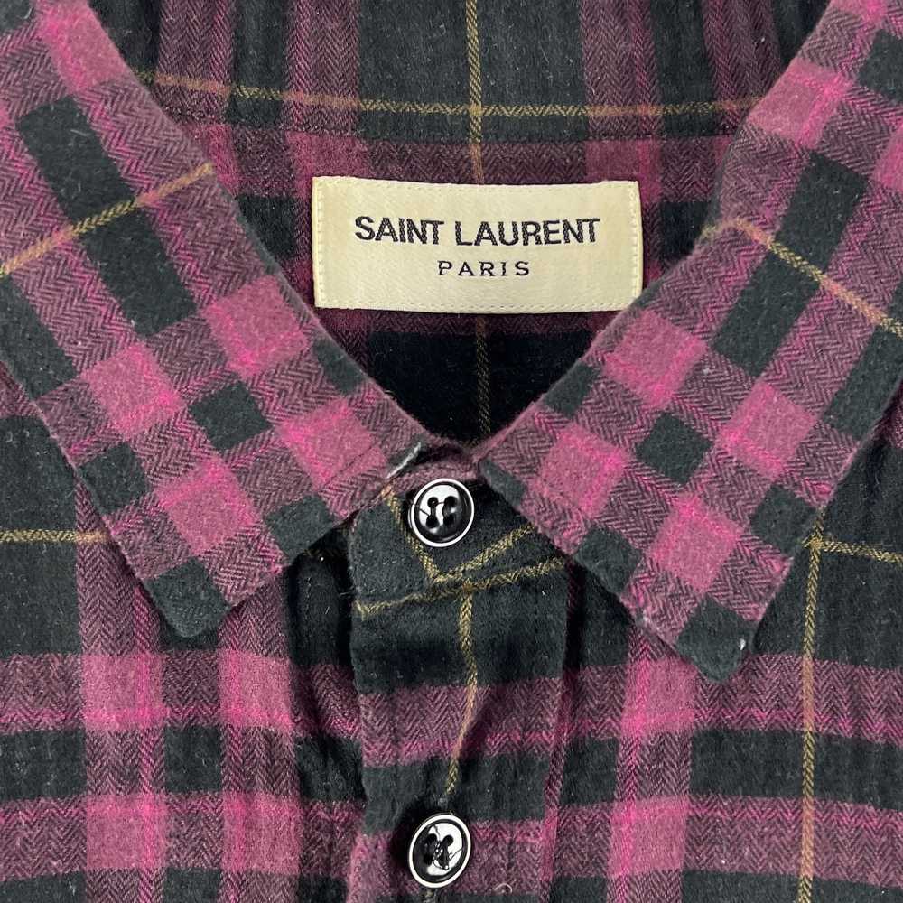 Saint Laurent Paris Saint Laurent FW16 Pink Raw H… - image 4