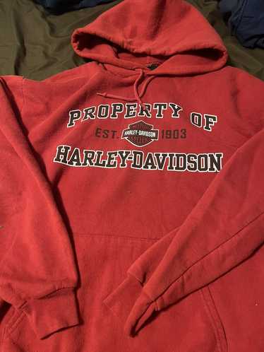Harley Davidson Vintage Harley Davidson hoodie red