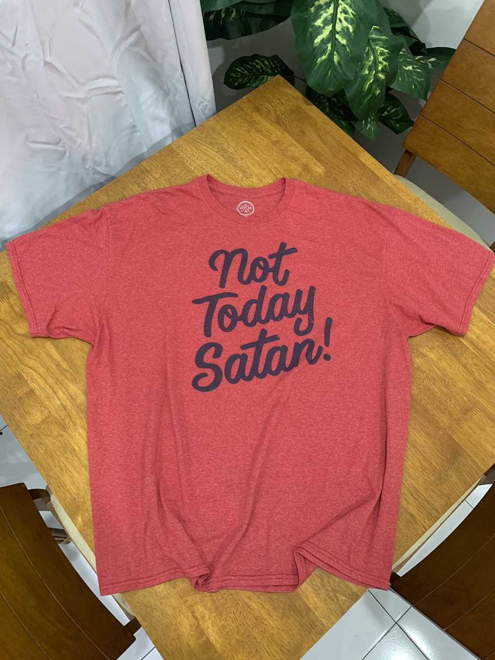 Streetwear Not Today Satan Tshirt - image 1